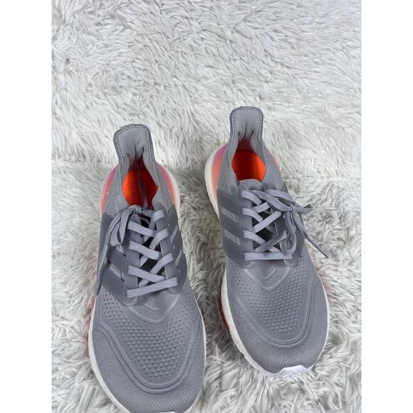 Adidas Ultraboost 21 Shoes Womens Size 9 Gray Primeblue Parley Running Boost - Picture 1 of 12